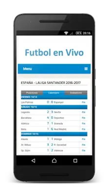 Soccer Results android App screenshot 1