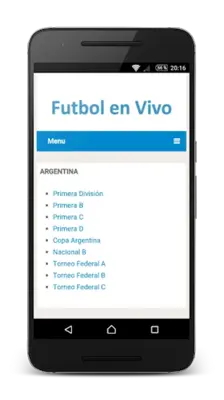 Soccer Results android App screenshot 4